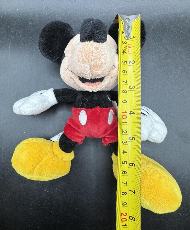 Vintage 1990’s Disney Store Mickey Mouse Plush Soft Velour Stuffy image 8
