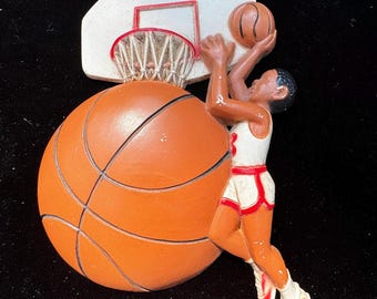 Vintage jaren 1990 Burwood Home Interiors Homco Sports Wall Decor VS basketbal lichtschakelaar cover A36