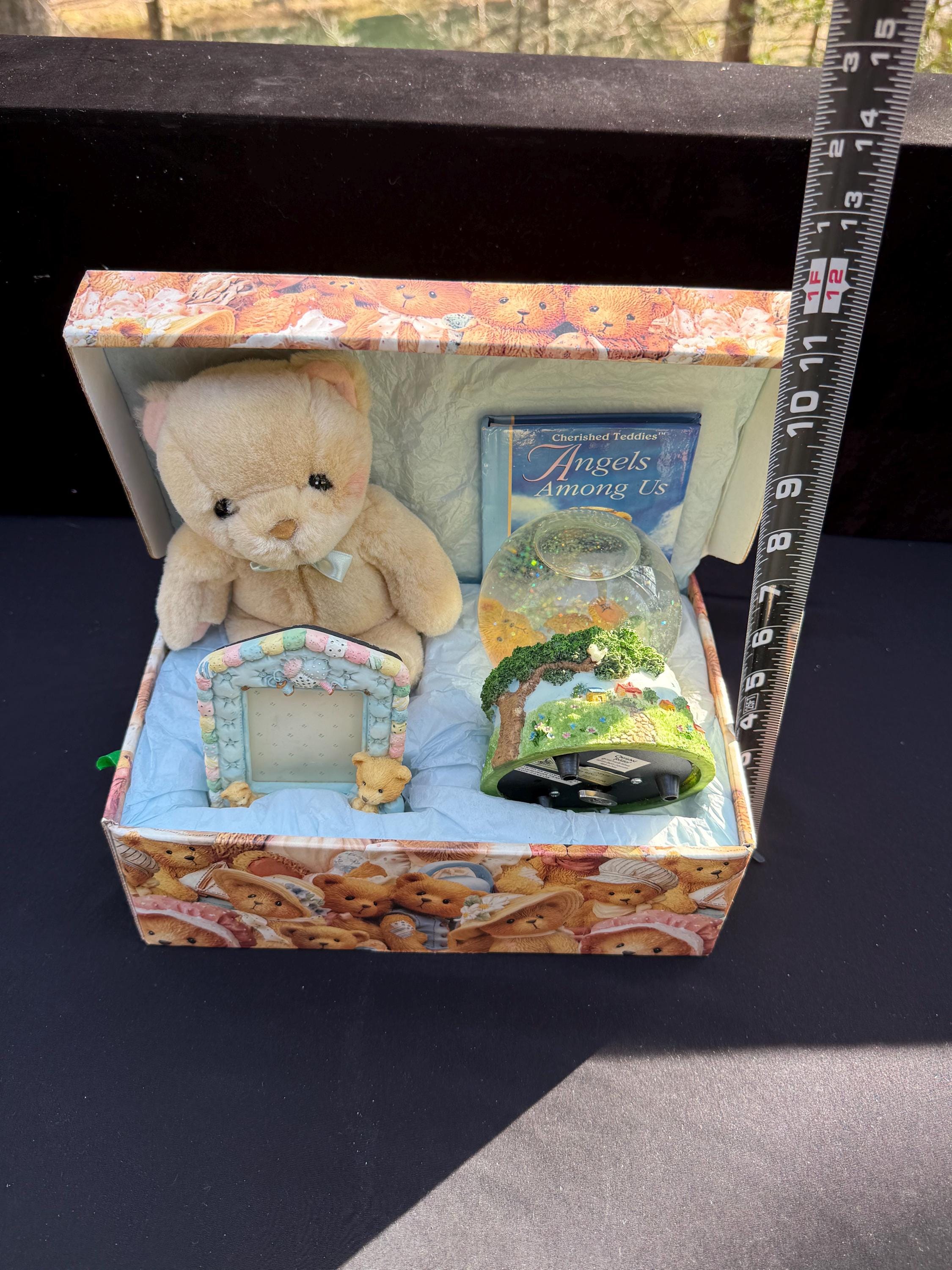 Super Rare Vintage 1992 Enesco Cherished Teddies 4 Piece Gift Set