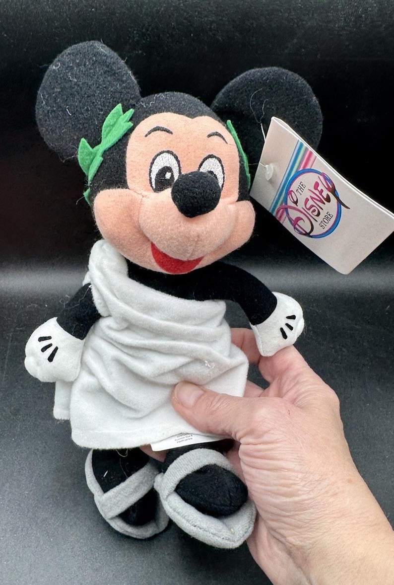 VTG 1900’s Mickey Mouse Toga Sitzsack Plüsch Disney Store Stofftier Bild 4