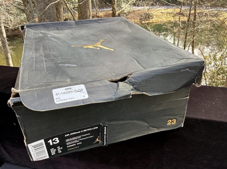 Nike Air Jordan 11 XI Low Cool Grey 528895-003 DS Rare Brand New OG Size 13 image 4