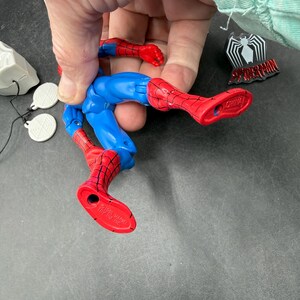 Vintage 1994 Toybiz Spiderman Den animerade serien Web Racer Spider-Man Vintage figur *Begagnad bild 9
