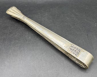 希少な 1918 年アンティーク ドイツ帝国製シュガートング シルバー