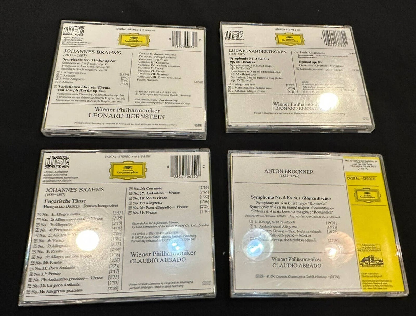Nebraska Cd3 4 Cd Lot Brahms Wiener Philharmoniker & More DEUTSCHE GRAMMOPHON ...