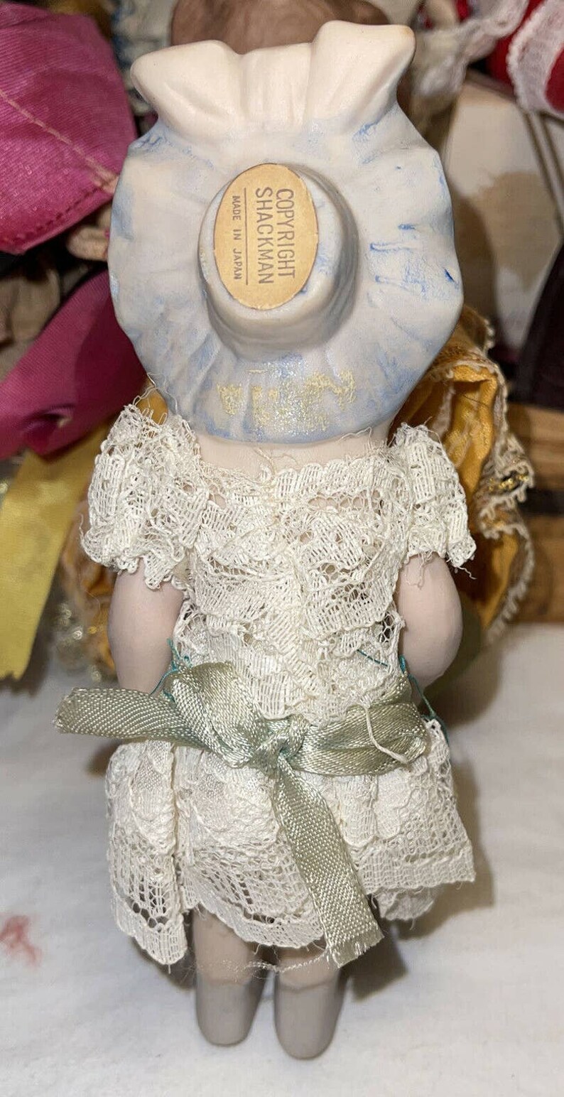 Antique Bisque English Doll Wood Handmade 6 Copyright Etsy