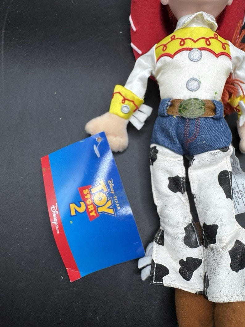 Brand New Vtg JESSIE from Toy Story 2 Disney Store Bean Bag Plush 11” image 4