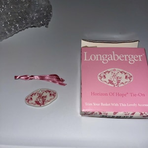 Vintage Longaberger 2000 Horizon of Hope stropdas nieuw in doos 37036