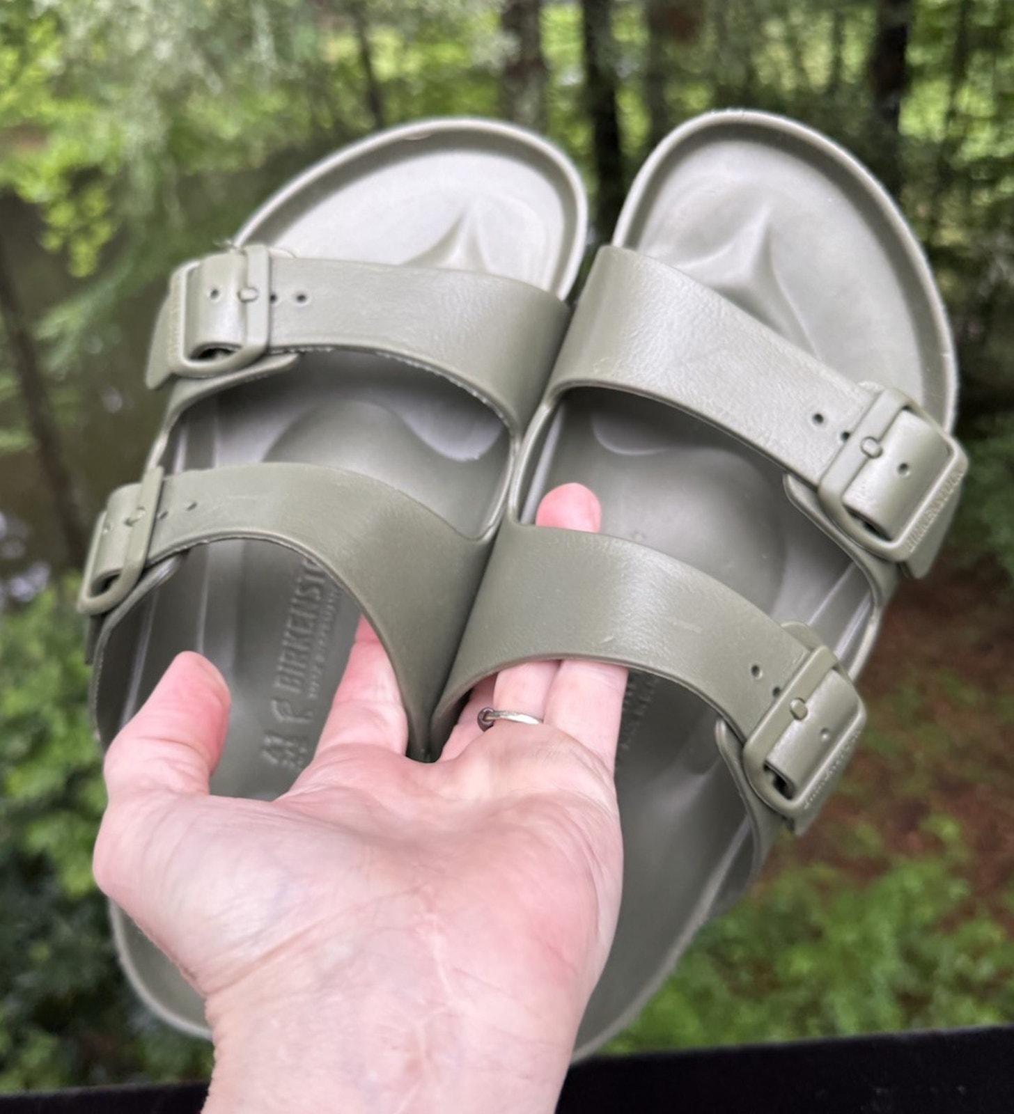 Birkenstock size 41 Unisex Birkenstock Arizona Suede Leather Taupe - BIRK-51461  main image 2