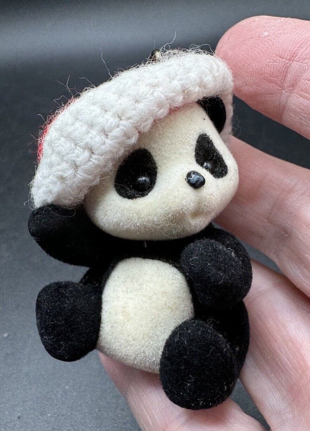 Vintage Hallmark Panda Pal 1986 Classic Keepsake Velvet Ornament S1M Etsy