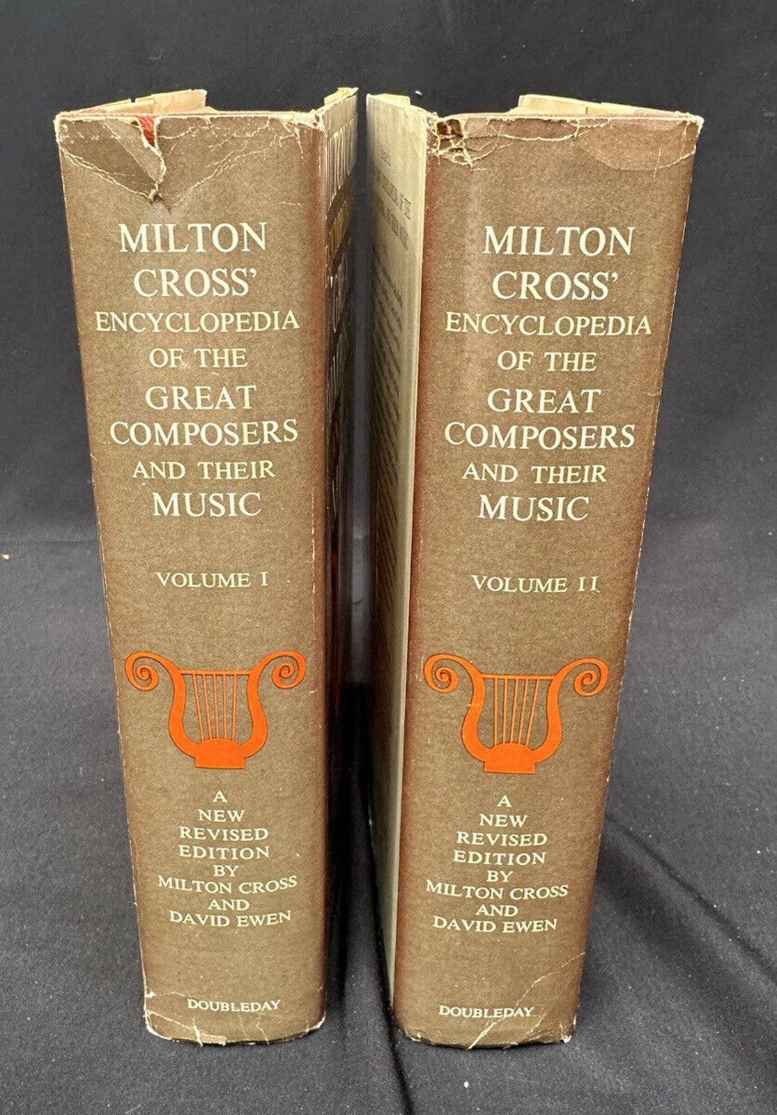Milton Cross Encyclopedia Great Composers Music Book Set Vol 1 & 2