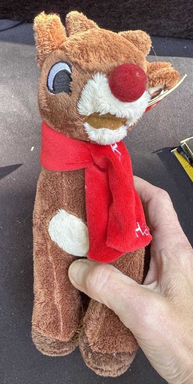 トナカイ ぬいぐるみ 赤いスカーフ 赤鼻のトナカイ ルドルフ 7インチ 赤いスカーフのルドルフ ぬいぐるみ