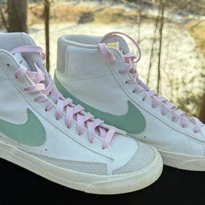 vintage pastel nike blazer mid 77 pink blue