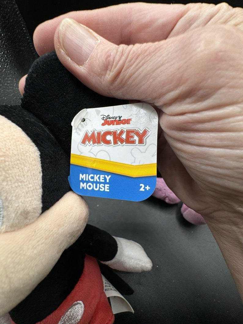 Vtg Disney Mickey Mouse Minnie Mouse Plush Toy Disney Junior Set New NWT! image 6