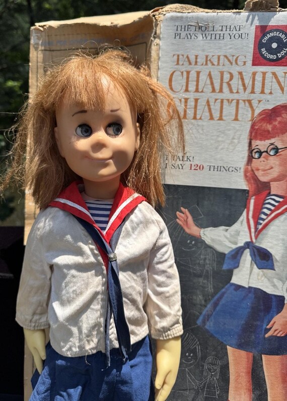 VINTAGE 1962 MATTEL TALKING Charmin Chatty Doll Box Not VINTAGE 1962 MATTEL TALKING Charmin Chatty Doll Box Not