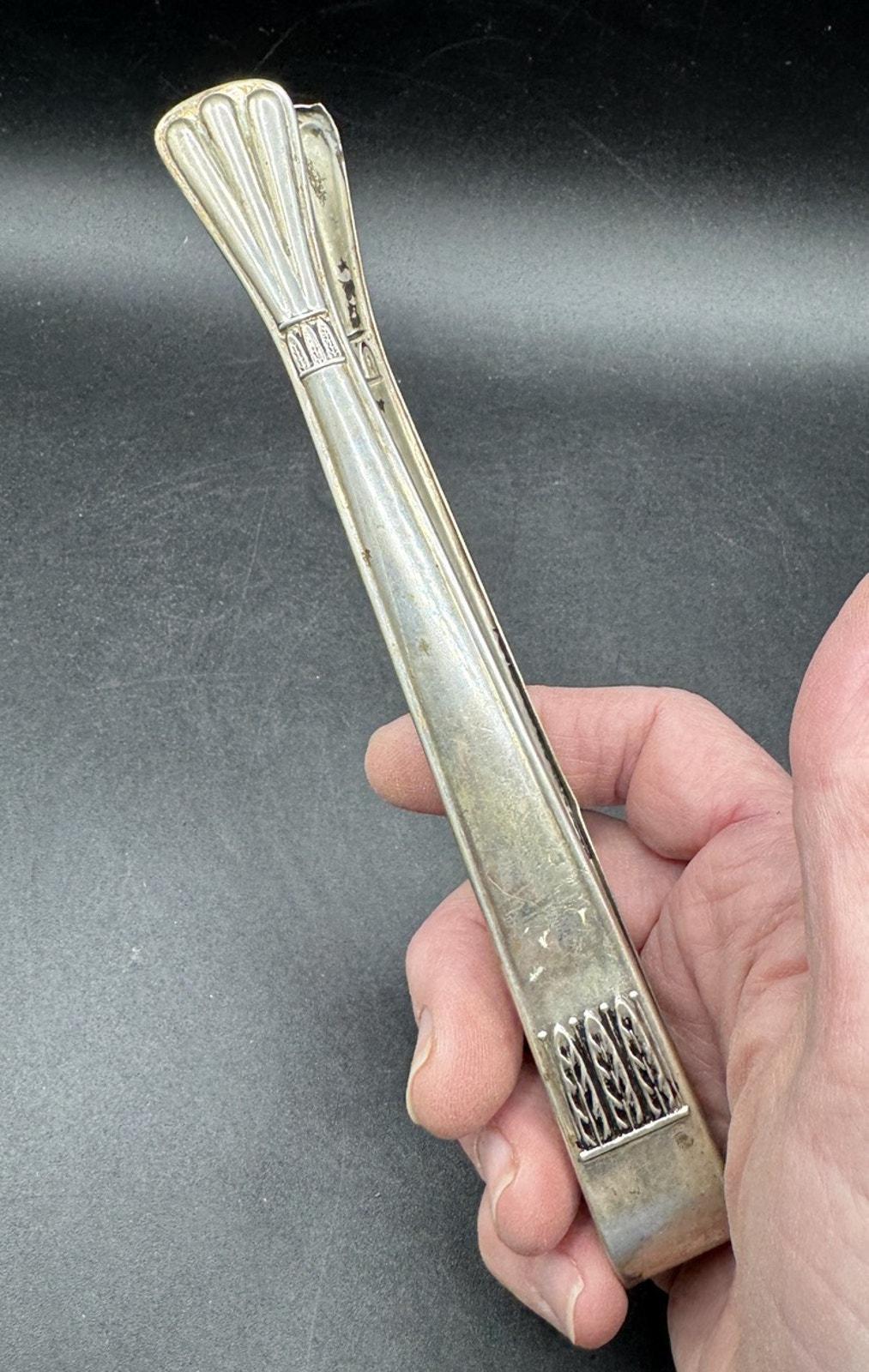 ドイツ　シュガートング〈１本〉　アンティーク　銀製800 ドイツ シュガートング〈1本〉 アンティーク 銀製800 ドイツ シュガー