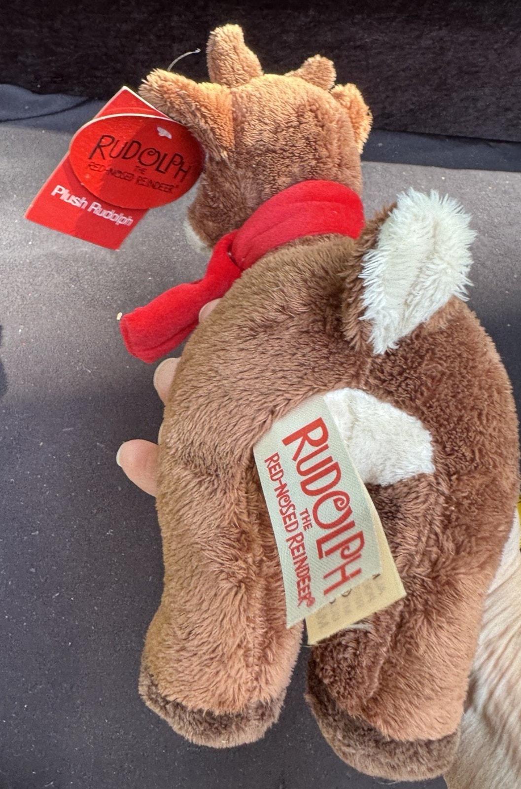 赤鼻のトナカイ ルドルフ 7インチ 赤いスカーフのルドルフ ぬいぐるみ