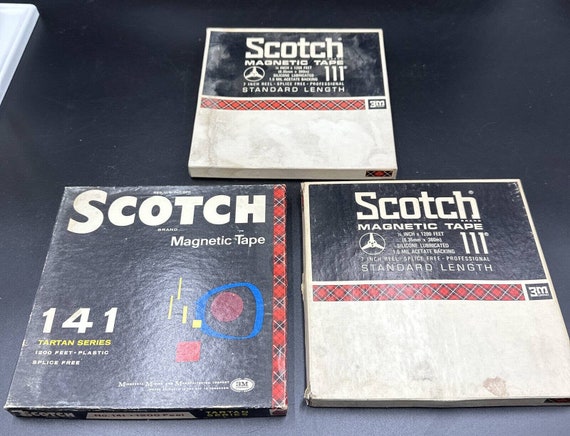 3 Reels of Vintage Recording Tape 7 Reel to Reel Scotch Magnetic 111 S1 -   Canada