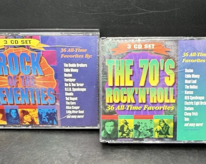 2 Vintage Rock of the Seventies 1970’s 70’s Music CD Sets by Various ...