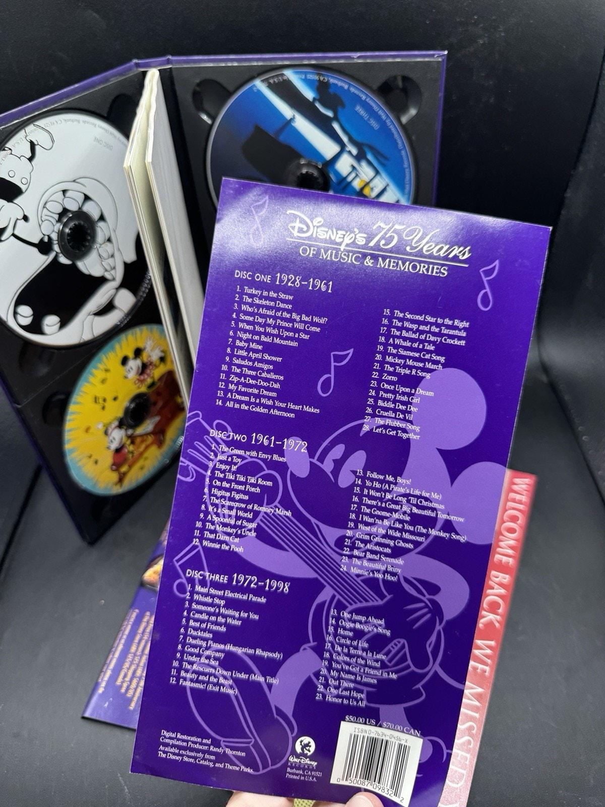 ディズニー75周年記念 MUSIC & MEMORIES CD のシリアルナンバー入り 
