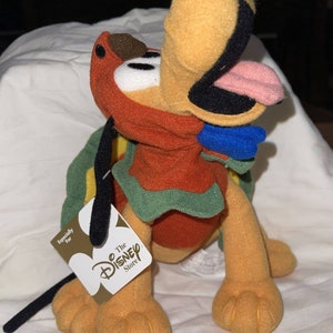 New! Disney Store Thanksgiving Turkey Pluto Beanie 8" Bean Bag Plush NWT