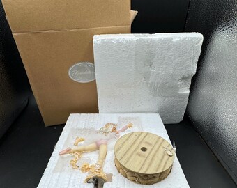 Beautiful ENESCO Foundations Ballerina Figurine 4025820 Original Box Plays Sleeping Beauty Designed by Karen Hahn