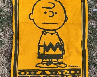 Vtg 1960's Peanuts Snoopy I Think I'm Allergic to Morning! Felt