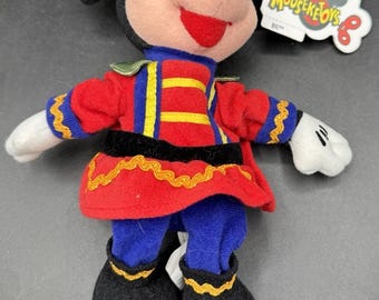 Neue 1990er Jahre Disney Store Vintage Holiday Nussknacker Micky Maus 20,3 cm Mütze