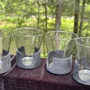 4 Rare 1960s Corning Ware MCM Glas-Snap Coffee Tea Mug Cups Hot or Cold 4” Tall