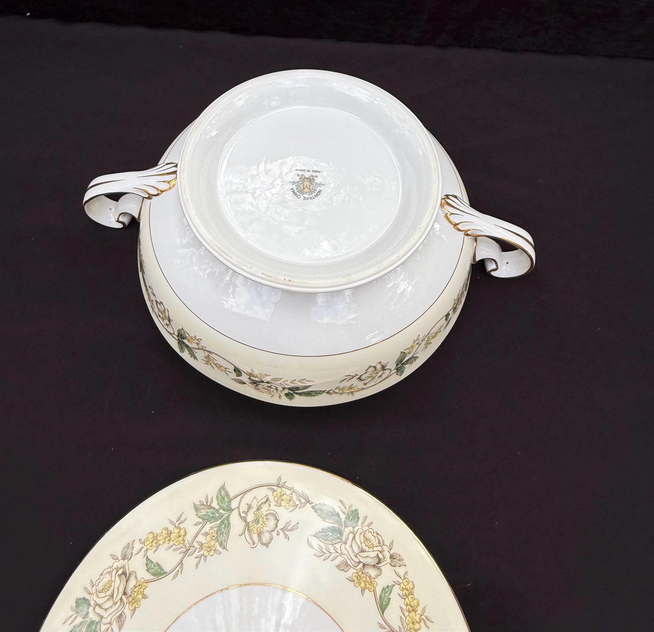 盆、ボウル ゴージャスな 1940 年代のヴィンテージ 5020 ノリタケ製 蓋付き野菜