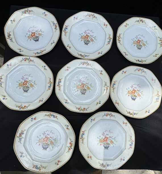 8 MZ Altrohlau CMR Czechoslovakia Berkshire' Dinner Plates 9.5