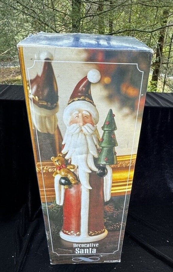 装飾サンタの置物 16インチ クリスマスツリー付き コストコボックス