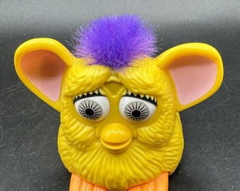 Giocattolo Vintage McDonalds Happy Meal 1998 Tiger Electronics Yellow Rolling Furby