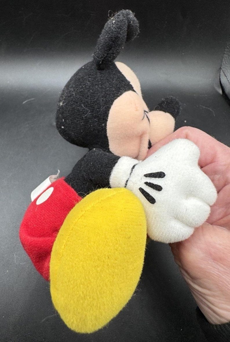 Disney Store Mickey Mouse Vintage Plush Toy Picture Frame New With Tags NWT! image 5