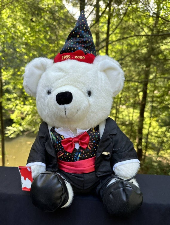 Vintage 1999 Lazzie Bear Plush New Year Teddy Bear 1999-2000 14