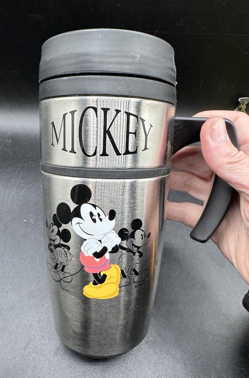 Vintage 1990’s Disney Store Park Mickey Mouse Tumbler Insulated Cup New! -DS3 image 8