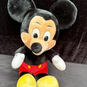 Peluche vintage Mickey Mouse en peluche poupée Walt Disney World Disneyland image 2