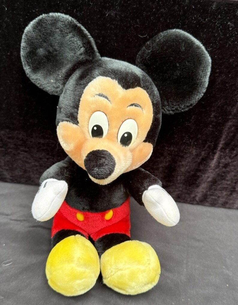 Peluche vintage Mickey Mouse en peluche poupée Walt Disney World Disneyland image 2