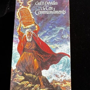 Charlton Heston The Ten Commandments (VHS, 1990) Video Tape Drama New Sealed!