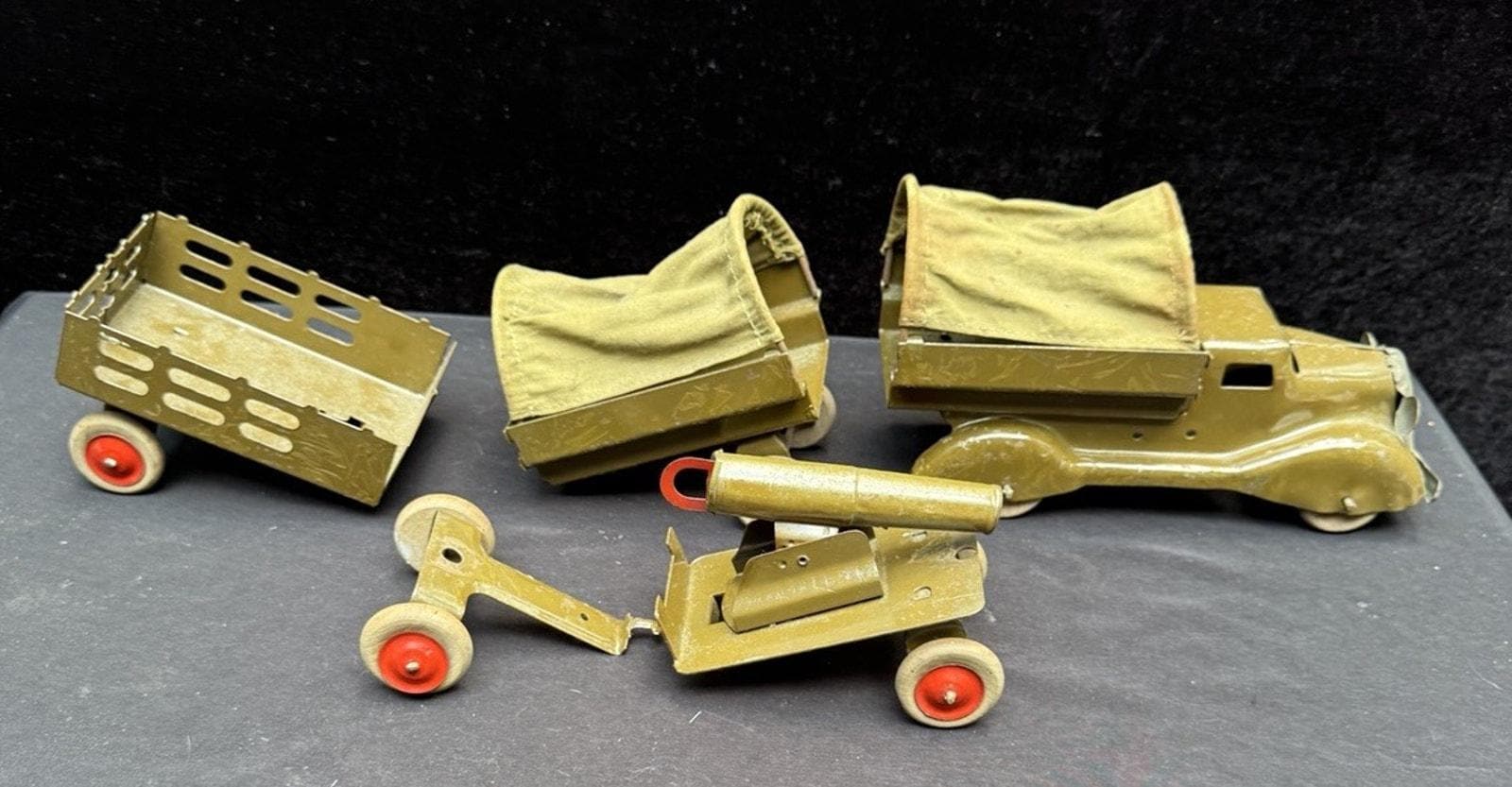 【希少】50s ヴィンテージ MARX\"社 U.S.ARMY トイ トラック MARX