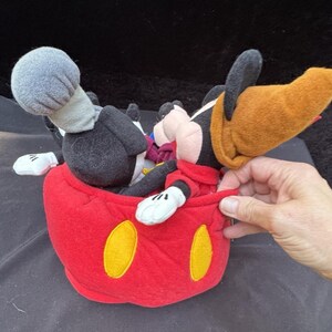 Disney Mickey Mouse Plush 70 Happy Years 4 eras of Mickey Mouse in Pants Boat image 2
