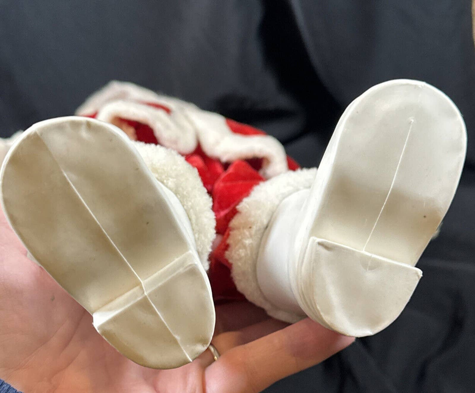 Vintage 18” Santa Claus Doll Red & White Velvet Japan 1950's Vintage 18” Santa Claus Doll Red & White Velvet Japan 1950's