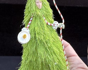 Dept 56 Christmas Krinkles Candy Cane Tree Ornament – No Box 7” Tall -S1