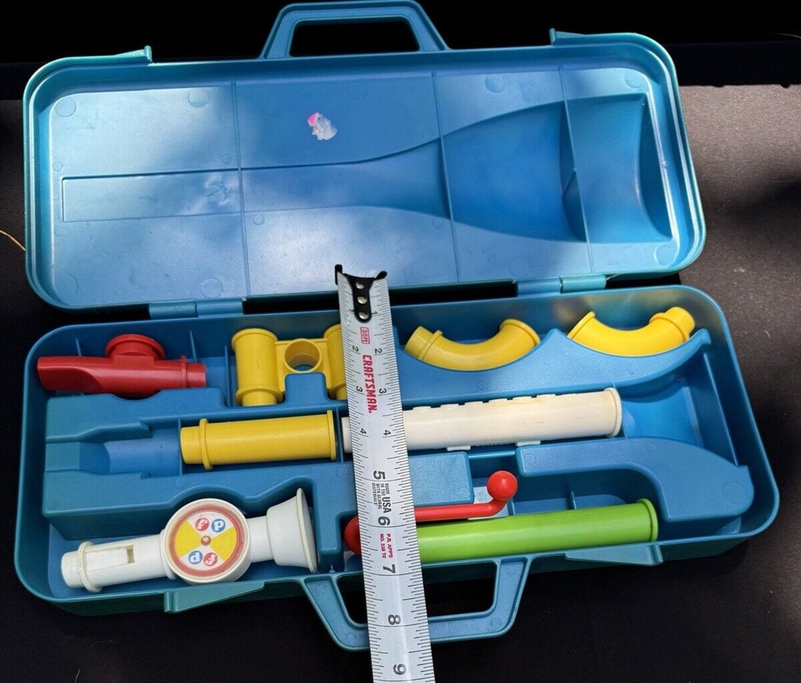 Vintage (1984) Fisher Price Crazy Combo Horn Set #604 Incomplete