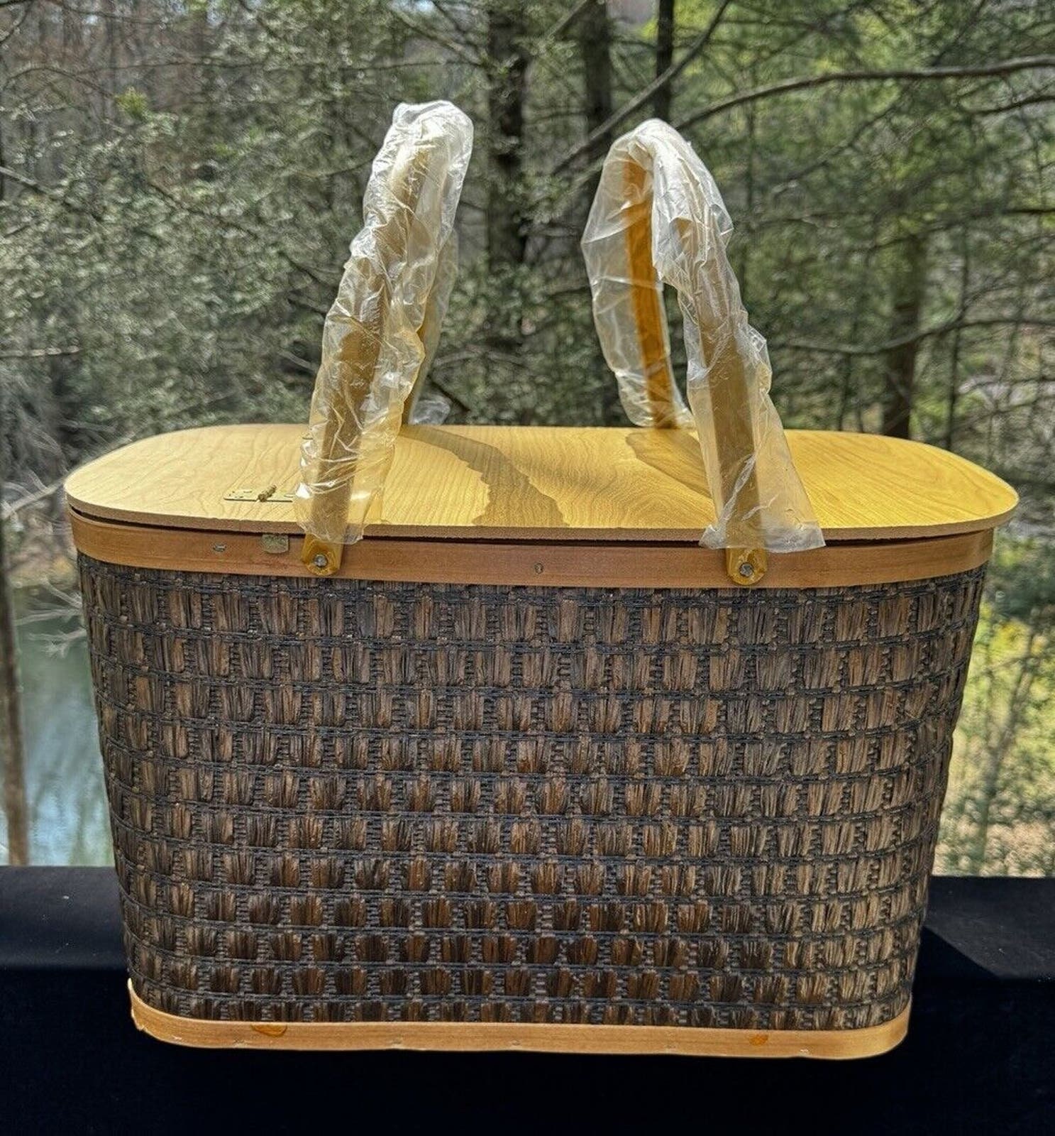 Coleman - 稀少　hawkeye picnic basket Hawkeye Picnic Basket, Burlington Picnic Basket, Vintage