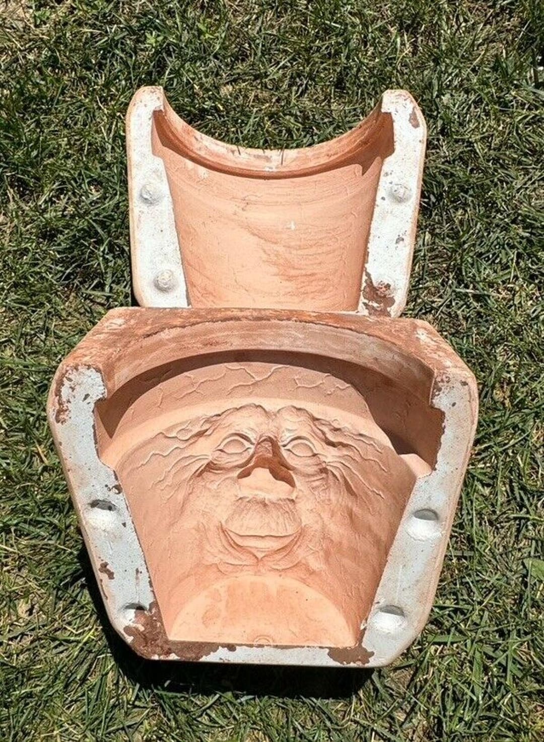 Rare Scioto 1998 Ceramic Slip Mold Old Man Waddle Flower Pot Mold Huge