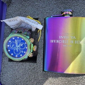Invicta 26334 Men's Grand Diver Auto Abalone Purple Dial Iridescent Watch Set image 4