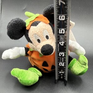Disney Store Halloween Mickey Mouse Exclusive Bean Bag Plush Pumpkin Costume -43 image 8