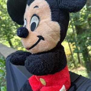 Rare Vintage 21” Disney Walt Disney Characters Mickey Mouse Plush W/ Tail & Tag image 2