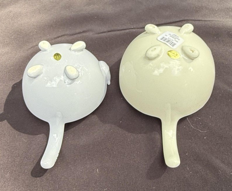 2 Vintage Urban Outfitters Kitty Katze Keramik Messbecher -T35 Bild 10