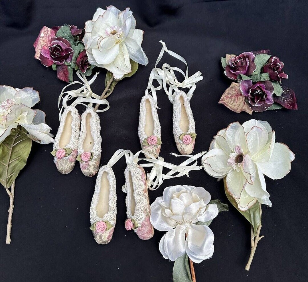Ballet Pointe Shoes Christmas Ornament Pink Ballerina Slippers Etsy
